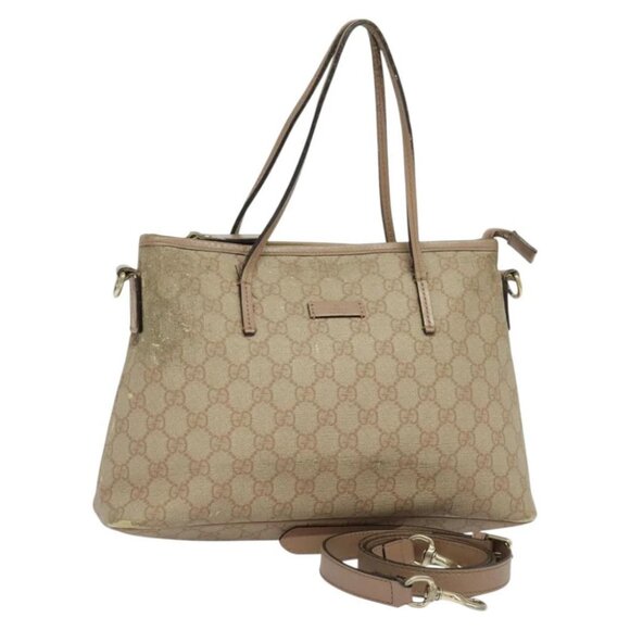 GUCCI GG Supreme Hand Bag PVC 2way Pink - Picture 1 of 16
